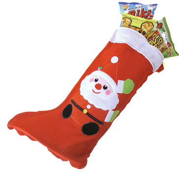 Bigサンタさんのフェルトブーツ 【クリスマス お菓子 子供会 自治会】{ビッグサイズ クリスマスブーツ お菓子入り サンタクロース 子供会 クリスマス会 プレゼント 業務用 詰め合わせ 個包装 個別包装 子供会 自治会}