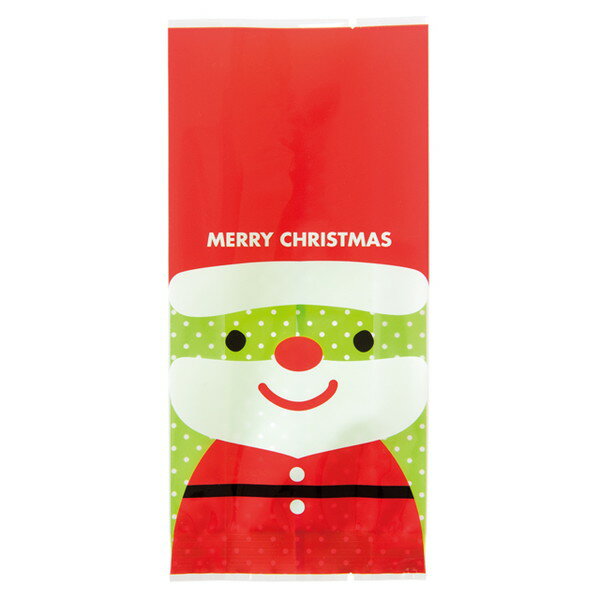 XMS-OB2 ミニサンタスイーツパック/クリア-2 ( 100枚 ) { ラッピング用品 包装 ギフト プレゼント 子供 景品 お土産 包装 イベント パーテ...