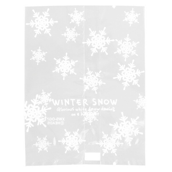 XWS-OG7 ウィンタースノークリアバッグ-7 ( 100枚 ) { ラッピング用品 包装 ギフト プレゼント 子供 景品 お土産 包装 イベント パーティー...