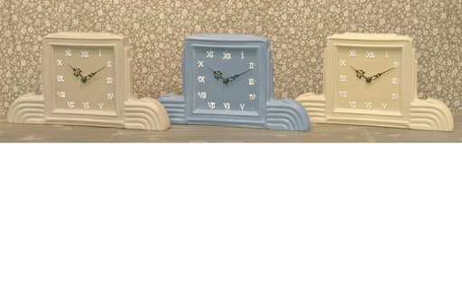 Unglazed Clock スクエア(モカ、ブルー、ベージュ) Unglazed Clock スクエア(モカ、ブルー、ベージュ)
