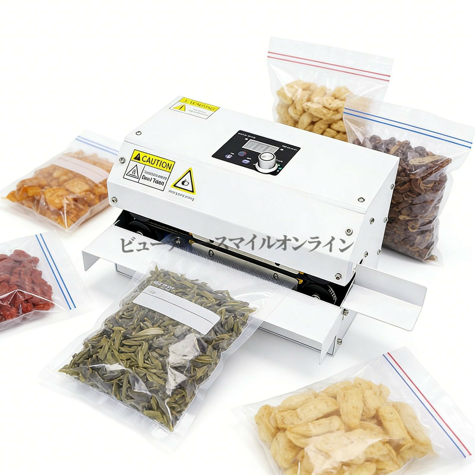 メーカー希望小売価格はメーカーカタログに基づいて掲載しています【商品名】全自動フードシーラー 6M毎分超高速シール 温度調節可能50-200度 防錆防塵設計 業務用シール機 食品包装に最適 プラスチック袋アルミ袋対応 安全カバー付き 低騒音省スペース シュリンク包装可能 300W高出力 シール幅10mm 家庭用でも【価格】44486円【商品説明】【商品名】フードシーラー 業務用 シーラー 全自動 ヒートシーラー 110V 最大6M/Min 温度調整可能 50-200° 300W シール幅10mm 袋とじ機 安全操作 簡単・迅速 全面カバー式ボディ やけど防止 低騒音 防錆・防塵 高効率 長寿命 シュリンク包装機 食品包装 フプラスチック袋/アルミ袋/ク【価格】44486円【商品説明】1.高速全自動シーリング シーラー ベルトコンベア方式で最大6m/minの処理速度を実現。PE/PET/アルミ蒸着/クラフト紙など多様な包装材に対応し、業務用としても安定した連続作業が可能です。2.スマート温度制御システム シーラー 家庭用 デジタル表示パネルとダイヤル式調節で50-200℃の温度を精密設定。銅芯ヒーターが1秒で急速加熱し、デュアルチャンネル加熱で均一なシール強度を保証します。3.安全設計と使いやすさ ホットシーラー 全面カバー式ボディで加熱部を完全遮蔽。やけど防止構造に加え、シンプルな操作パネルで未経験者でも即座に習得可能です。4.耐久性と静粛性を両立 卓上シーラー 防錆防塵加工の密閉ギアセットを採用。低騒音設計ながら300Wの高【商品名】全自動フードシーラー 6M毎分超高速シール 温度調節可能50-200度 防錆防塵設計 業務用シール機 食品包装に最適 プラスチック袋アルミ袋対応 安全カバー付き 低騒音省スペース シュリンク包装可能 300W高出力 シール幅10mm 家庭用でも【価格】44486円【商品説明】【商品名】フードシーラー 業務用 シーラー 全自動 ヒートシーラー 110V 最大6M/Min 温度調整可能 50-200° 300W シール幅10mm 袋とじ機 安全操作 簡単・迅速 全面カバー式ボディ やけど防止 低騒音 防錆・防塵 高効率 長寿命 シュリンク包装機 食品包装 フプラスチック袋/アルミ袋/ク【価格】44486円【商品説明】1.高速全自動シーリング シーラー ベルトコンベア方式で最大6m/minの処理速度を実現。PE/PET/アルミ蒸着/クラフト紙など多様な包装材に対応し、業務用としても安定した連続作業が可能です。2.スマート温度制御システム シーラー 家庭用 デジタル表示パネルとダイヤル式調節で50-200℃の温度を精密設定。銅芯ヒーターが1秒で急速加熱し、デュアルチャンネル加熱で均一なシール強度を保証します。3.安全設計と使いやすさ ホットシーラー 全面カバー式ボディで加熱部を完全遮蔽。やけど防止構造に加え、シンプルな操作パネルで未経験者でも即座に習得可能です。4.耐久性と静粛性を両立 卓上シーラー 防錆防塵加工の密閉ギアセットを採用。低騒音設計ながら300Wの高
