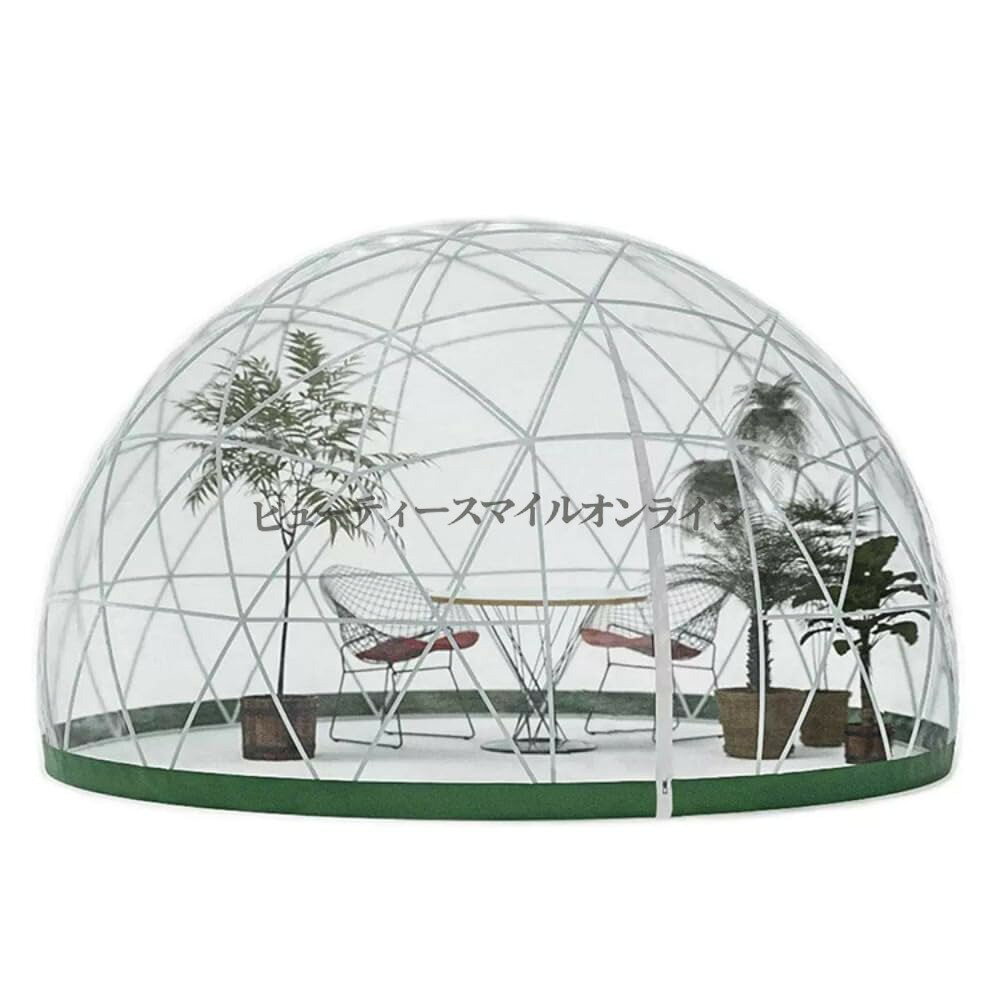 【商品名】透明アウトドアテント 直径3 6m 完全防水 星空観測用 家族キャンプ ガーデンパーティー ビーチリゾート バブル温室 クリアビジョン 北欧風デザイン 省スペース 耐候性強化 全天候型 高耐久 アウトドアレジャー 大容量 サンルーム対応 裏庭テ【価格】99456円【商品説明】【商品名】透明アウトドアテント、ガーデンドーム 、アウトドア防水キャンプドーム 3.6m バブル温室テント クリアテント星空テントルーム 家族サンバブル/裏庭/ビーチ/キャンプパーティー用 (直径3.6m)【価格】99456円【商品説明】四季を通して快適にご利用いただける大型ドームテント。防寒保温層を備え、寒冷地でも安心。強風大雨大雪にも耐える耐久性で、様々な天候に対応します。直径3.6m高さ2.2mの広々10m?空間。家具やベッド、照明を自由にレイアウトでき、オリジナリ溢れるアウトドア空間を創造可能。360度透明デザインで星空観賞に最適。防虫防火防紫外線機能付き。組み立て式で収納性も抜群。16mm ABS樹脂フレームと高品質PVC素材を使用。ジッパー付きソフトドア＆窓2つで換気も簡単。28kgと軽量ながら安定性抜群。ガーデニングからアウトドアリビングまで多用途に活用可能。植物育成や物置としても、カフェやゲストルームとしてもご利用いただけます。製品説明フレーム素材：16mm ABS中空プラスチックチューブテント素材：PVC透明フィルム/ホワイトフィルム仕様：直径3.6m高さ：2.2mカ【商品名】透明アウトドアテント 直径3 6m 完全防水 星空観測用 家族キャンプ ガーデンパーティー ビーチリゾート バブル温室 クリアビジョン 北欧風デザイン 省スペース 耐候性強化 全天候型 高耐久 アウトドアレジャー 大容量 サンルーム対応 裏庭テ【価格】99456円【商品説明】【商品名】透明アウトドアテント、ガーデンドーム 、アウトドア防水キャンプドーム 3.6m バブル温室テント クリアテント星空テントルーム 家族サンバブル/裏庭/ビーチ/キャンプパーティー用 (直径3.6m)【価格】99456円【商品説明】四季を通して快適にご利用いただける大型ドームテント。防寒保温層を備え、寒冷地でも安心。強風大雨大雪にも耐える耐久性で、様々な天候に対応します。直径3.6m高さ2.2mの広々10m?空間。家具やベッド、照明を自由にレイアウトでき、オリジナリ溢れるアウトドア空間を創造可能。360度透明デザインで星空観賞に最適。防虫防火防紫外線機能付き。組み立て式で収納性も抜群。16mm ABS樹脂フレームと高品質PVC素材を使用。ジッパー付きソフトドア＆窓2つで換気も簡単。28kgと軽量ながら安定性抜群。ガーデニングからアウトドアリビングまで多用途に活用可能。植物育成や物置としても、カフェやゲストルームとしてもご利用いただけます。製品説明フレーム素材：16mm ABS中空プラスチックチューブテント素材：PVC透明フィルム/ホワイトフィルム仕様：直径3.6m高さ：2.2mカ