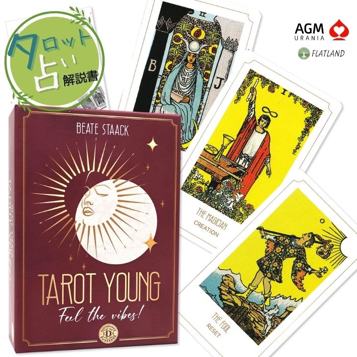 Tarot Card - タロット・ヤング Tarot Young タロット占い方 日本語解説書付き 正規品 初心者向け タロットカード 78枚