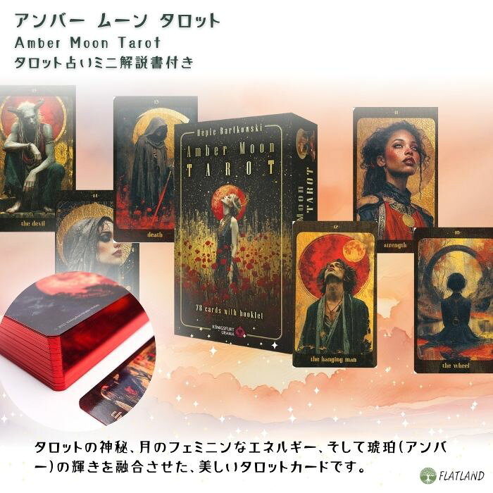 アンバー・ムーン・タロット Amber Moon Tarot タロット占い方 日本語解説書付き ...