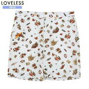 SALE73 OFF【LOVELESS】ラブレス Tattoo プリント ショートパンツ 白『22/6/5』300622【送料無料】 23.10sage