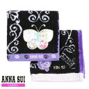 アナ スイ ハンカチ レディース 【ANNA SUI】アナスイ ANNA SUI×「ベルばら」 タオルハンカチ 2枚セット 黒『22/7/3』140722【送料無料】