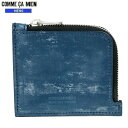 SALE50%OFF COMME CA MEN コムサメン 日本製 本革 ブライドルレザー 小銭入れ コインケース 青 22/8/3 180822【送料無料】 23.10sage