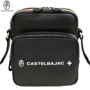 SALE27%OFF CASTELBAJAC カステルバジャック 日本製 本革 クオーレ レザー 縦型 ミニショルダーバッグ 黒 23/4/5 270423 2...