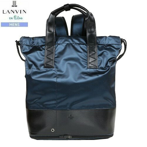 SALE29%OFF LANVIN en Bleu ランバンオンブルー グロス 2WAY リュック B4 紺 23/4/5 270423 23.10sage