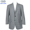 SALE大特価【CHAPS】チャップス グレンチェック カシミヤ混シングル3Bビジネススーツ グレー『17/3/1』280217 23.10sage