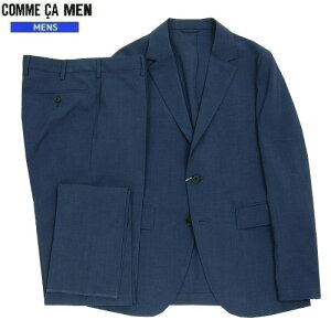 SALE57%OFF COMME CA MEN コムサメン EVALET 吸汗速乾 セットアップスーツ 紺 22/9/3 150922