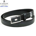 ランバン コレクション ベルト メンズ ランバン スムースレザーベルト LANVIN COLLECTION メンズ ブランド 日本製 本革 スライド式 ビジネス LONG SIZE 黒 24/4/4 260424