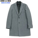 SALE63 OFF COMME CA MEN コムサメン テックツイード 3WAYチェスターフィールド コート グレー 22/10/4 201022 23.10sage