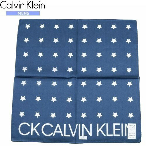 SALE35%OFF【ck Calvin Klein】カルバンクライン 日本製 ロゴシリーズ コットン 大判ハンカチ 紺『21/5/3』130521【送料無料】