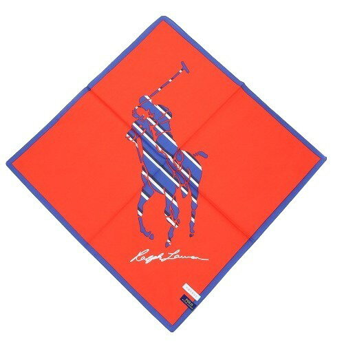 POLO RALPH LAUREN ポロ・ラルフローレン ビッグポニー 大判ハンカチ / タオルハンカチ 2枚セット 赤×青 22/12/3 151222【送料無料】