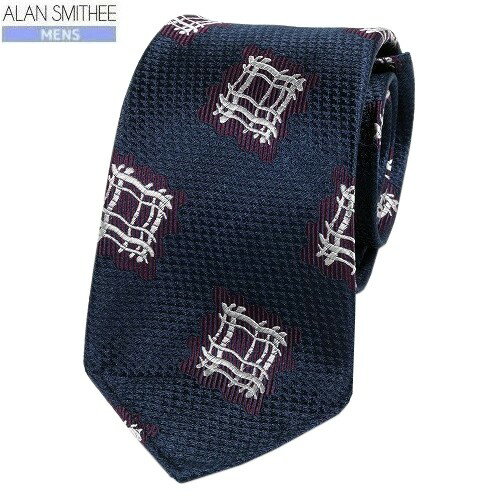 ■SALE70%OFF【ALAN SMITHEE】アランスミシー 日本製「ハンドメイド」スフォデラート 中柄 シルクネクタイ 就活 ギフト プレゼント ブランド おしゃれ 紺『20/12/5』281220【送料無料】 22.02sage