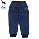 SALE56%OFF adabat アダバット airpack 中綿 ワンポイントロゴ ロングパンツ ルームウェア 紺 22/12/5 281222