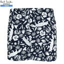 Paul Smith ポールスミス フォックス プリント トランクス パンツ TRUNKS 紺 22/12/5 281222【送料無料】
