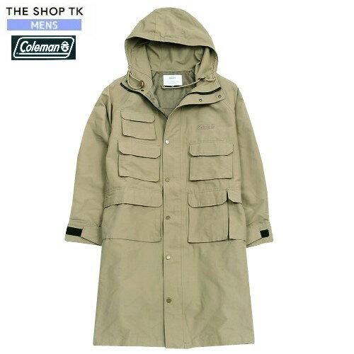 ザ ショップ ティーケー アウター メンズ THE SHOP TK ザ ショップ ティーケー Coleman コールマン別注 ファンクションポケットロングマウンテンパーカ ベージュ 23/2/4 220223 23.10sage