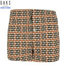 DAKS トランクスパンツ ダックス 20%OFF メンズ ブランド ギフト プレゼント ラッピング無料 日本製 千鳥格子 ニット KNIT TRUNKS ベージュ 23/7/2 130723