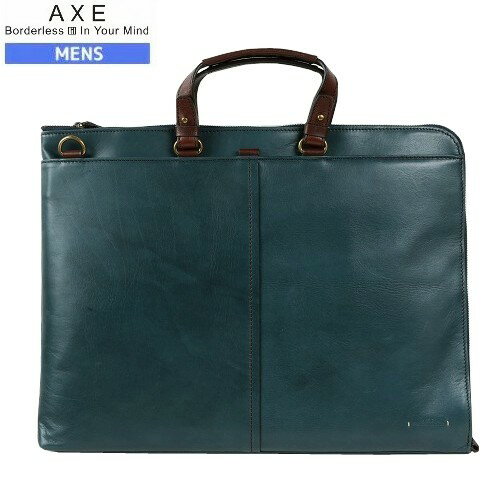楽天fflower11アックス ビジネスバッグ AXE 41％OFF 1点限り メンズ ブランド ギフト プレゼント ラッピング無料 本革 スマートスタイル 2WAY レザー 薄マチ A3 青 23/7/3 200723