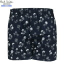ポールスミス トランクスパンツ Paul Smith メンズ ブランド ギフト プレゼント ラッピング無料 パームツリー プリント コットン TRUNKS 紺 ...