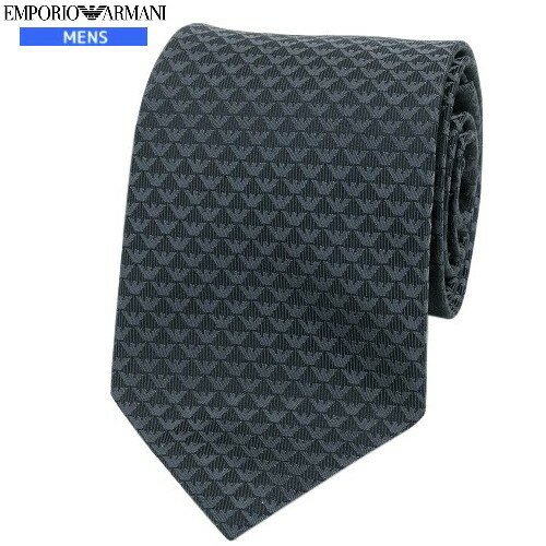 Rakuten - 【新古品】【EMPORIO ARMANI】エンポリオアルマーニ イタリア製 ブランドロゴ シルクネクタイ 就活 ギフト プレゼント ブランド おしゃれ チャコール『22/1/3』140122