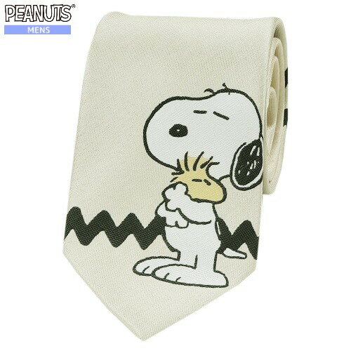 スヌーピー ネクタイ PEANUTS ピーナッツ メンズ ギフト プレゼント ラッピング無料 SNOOPY ビッグ プリント シルク アイボリー 24/2/5 290224【送料無料】 スヌーピー ネクタイ PEANUTS ピーナッツ メンズ ギフト プレゼント ラッピング無料 SNOOPY ビッグ プリント シルク アイボリー 24/2/5 290224【送料無料】