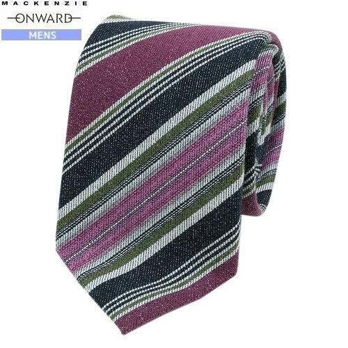Rakuten - マッケンジー ネクタイ MACKENZIE オンワード ONWARD メンズ ギフト プレゼント ラッピング無料 レジメンタル ウールシルク 紫 24/3/3 140324【送料無料】