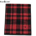 ラルフローレン フェイスタオル RALPH LAUREN ブランド ギフト プレゼント ラッピング無料 日本製 ポロ刺繍 チェック 赤 24/1/2 110124【送料無料】