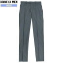 コムサメン スラックス COMME CA MEN 71%OFF メンズ ブランド ブロックストライプ ポリエステル グレー 24/1/4 250124【送料無料】(4)
