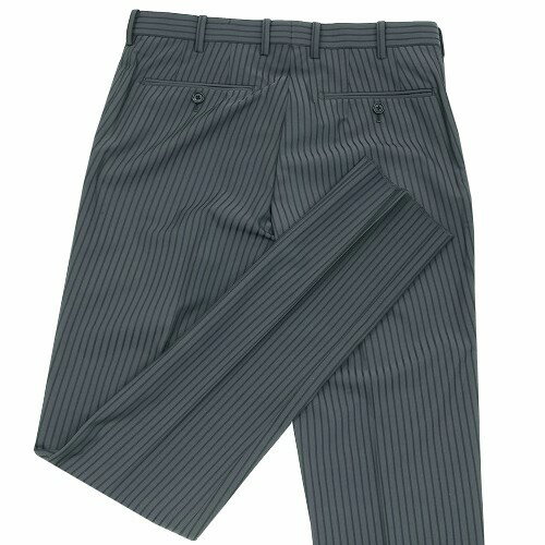 コムサメン スラックス COMME CA MEN 71%OFF メンズ ブランド ブロックストライプ ポリエステル グレー 24/1/4 250124【送料無料】