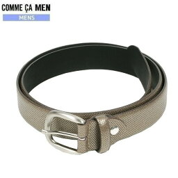 コムサメン ビジネスベルト（メンズ） ■SALE70%OFF【COMME CA MEN】コムサメン イタリア製 本革 メタリック レザーベルト 茶『18/11/3』131118　20.03sage