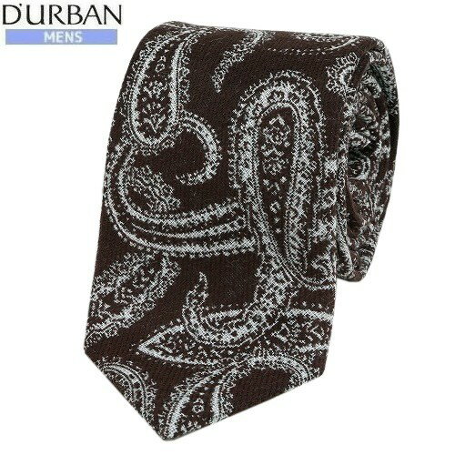 ★SALE55%OFF【D'URBAN】ダーバン 日本製 ペイズリー ウールシルク ネクタイ 就活 ギフト プレゼント ブ..