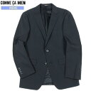 【※返品交換不可※】◆SALE93%OFF【COMME CA MEN】コムサメン ポリスト シャドーストライプ 2Bテーラードジャケット 黒『18/11/2』081118 20.03sage