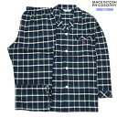 マッキントッシュ パジャマ MACKINTOSH PHILOSOPHY 19%OFF メンズ ブランド ギフト プレゼント 秋冬 ネル生地 チェック 前開き 紳...