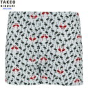 タケオキクチ トランクス TAKEO KIKUCHI メンズ 下着 ギフト プレゼント ブランド おしゃれ フラミンゴ プリント ニット 茶 24/6/4 20...