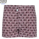 タケオキクチ トランクス TAKEO KIKUCHI メンズ 下着 ギフト プレゼント ブランド おしゃれ グレンチェック ニット ワイン 24/6/4 200...