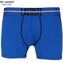 外箱ダメージ有 ラコステ ボクサーパンツ LACOSTE メンズ 下着 ブランド おしゃれ CORE ACTIVE TRUNK マイクロファイバー ストレッチ 青 24/7/1 040724【送料無料】