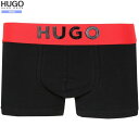 外箱ダメージ有 HUGO / HUGO BOSS ボクサーパンツ ヒューゴ ボス メンズ 下着 ブランド おしゃれ ICONIC コットン ストレッチ ローライズ 黒 24/7/1 040724【送料無料】
