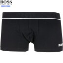 外箱ダメージ有 BOSS / HUGO BOSS ボクサーパンツ ヒューゴ ボス メンズ 下着 ブランド おしゃれ コットンモダール ストレッチ 黒 24/7/1 040724【送料無料】