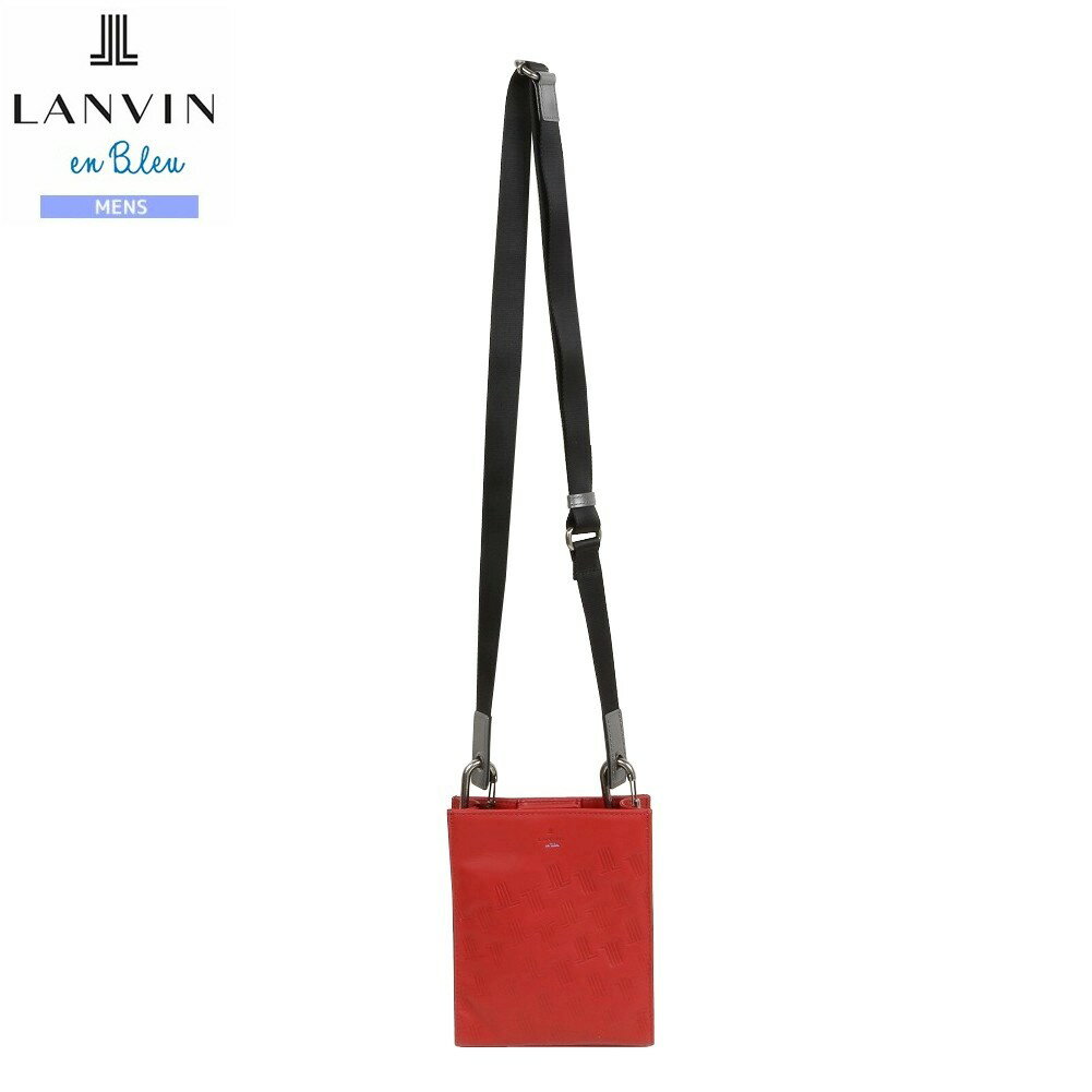 ランバンオンブルー ショルダーバッグ LANVIN en Bleu 33%OFF メンズ ブランド おしゃれ 本革 撥水加工 ティルト レザー 赤 24/7/4 260724