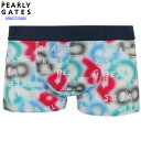 箱なし サンプル品 パーリーゲイツ ボクサーパンツ PEARLY GATES メンズ ブランド 日本製 カラフルロゴ ストレッチ オフホワイト 24/10/5 311024【送料無料】