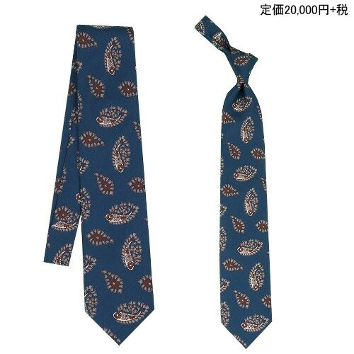 ポールスチュアート ネクタイ Paul Stuart 62%OFF メンズ ブランド ギフト プレゼント ラッピング無料 イタリア製 ペイズリー シルク 紺 24/11/2 071124【送料無料】