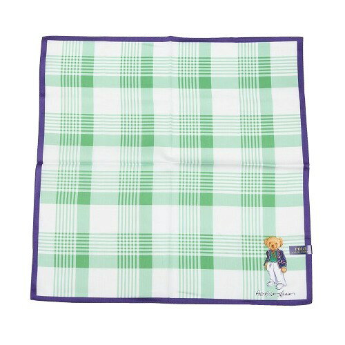 ポロ・ラルフローレン ハンカチ 2枚セット POLO RALPH LAUREN レディース ブランド ギフト プレゼント ラッピング無料 日本製 ポロベア チェック コットン ピンク×緑 24/11/4 211124【送料無料】