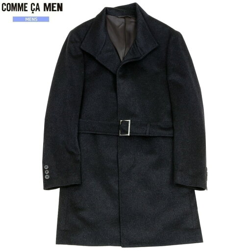 コムサメン コート COMME CA MEN 56%OFF メンズ ブランド カシミヤ×ウールビーバー加工 イタリアンカラーベルテッドコート 黒 24/12/4 271224 コムサメン コート COMME CA MEN 56%OFF メンズ ブランド カシミヤ×ウールビーバー加工 イタリアンカラーベルテッドコート 黒 24/12/4 271224