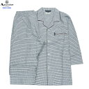 アクアスキュータム パジャマ Aquascutum 16%OFF メンズ ブランド ギフト プレゼント 日本製 微起毛 チェック 前開き 紳士 八分袖 八分ズボ...