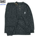 DAKS ルームウェア 上下セット ダックス 35%OFF メンズ ブランド ギフト プレゼント 日本製 エンブレム刺繍 ヘンリーネック 紳士 長袖 長ズボン ...