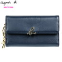 訳あり商品 アニエスベー キーケース agnes b. レディース ブランド 本革 スムースレザー 紺 25/1/3 160125
