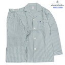 ブルックスブラザーズ パジャマ Brooks Brothers メンズ ブランド ギフト プレゼント 秋冬 起毛 ストライプ 前開き 紳士 長袖 長ズボン 青 ...